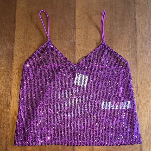 NEW Zara Sequin Tank - Picture 1 of 3